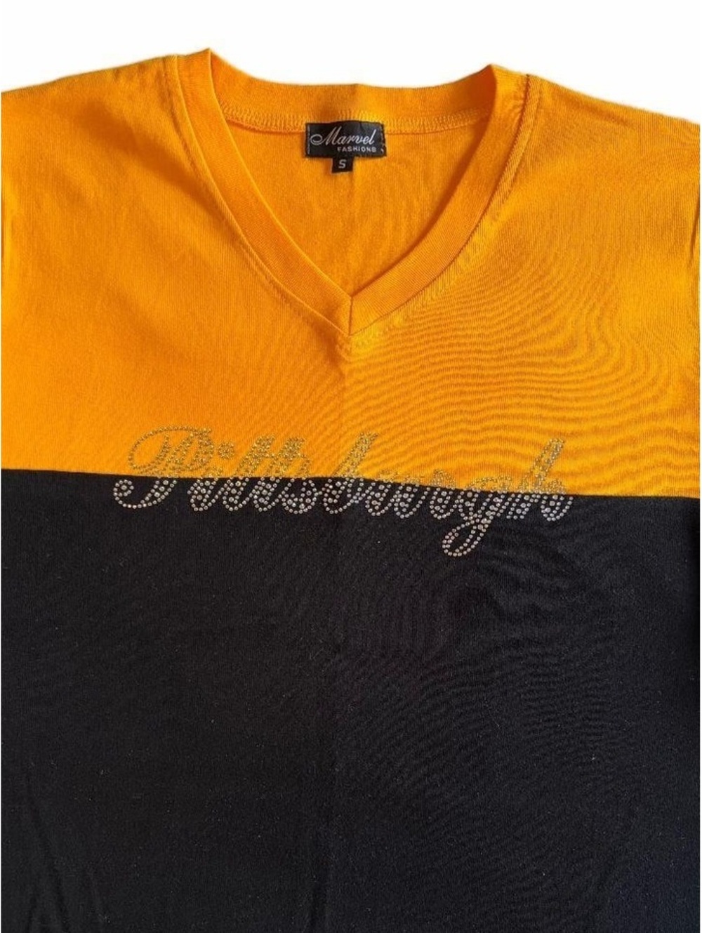 Pittsburgh Black Gold Short Sleeve T-Shirt Sports Fan Graphic Tee